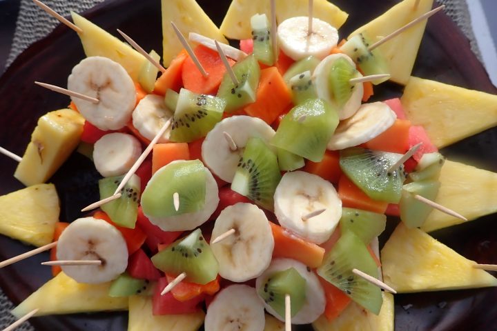 a bowl of fruit salad